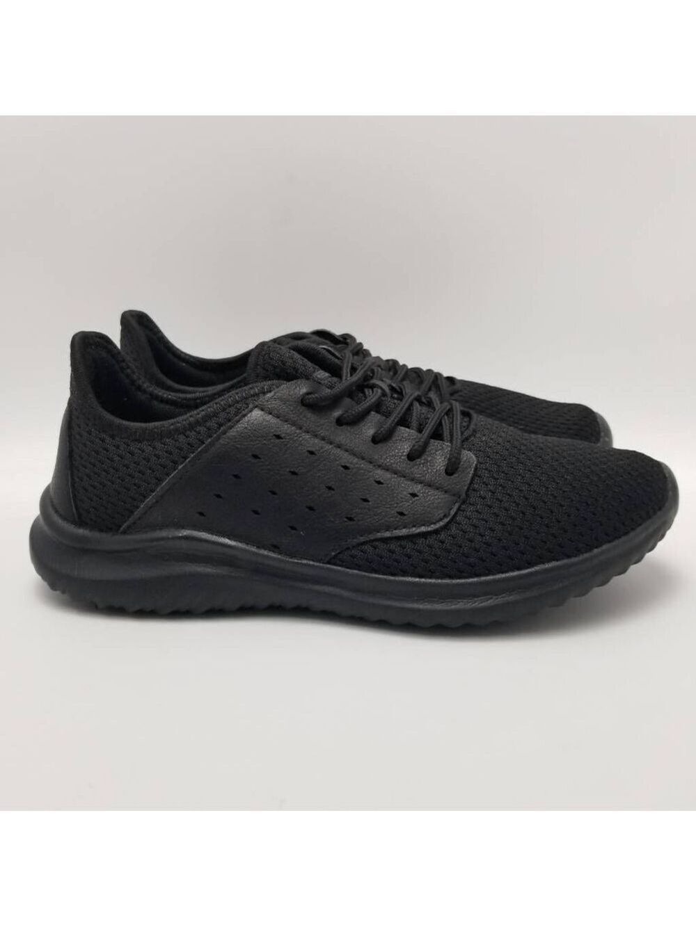 Geers By Dream Seek Womens Athletic Shoes Black Low Top Lace Up Mesh Sneakers 8M